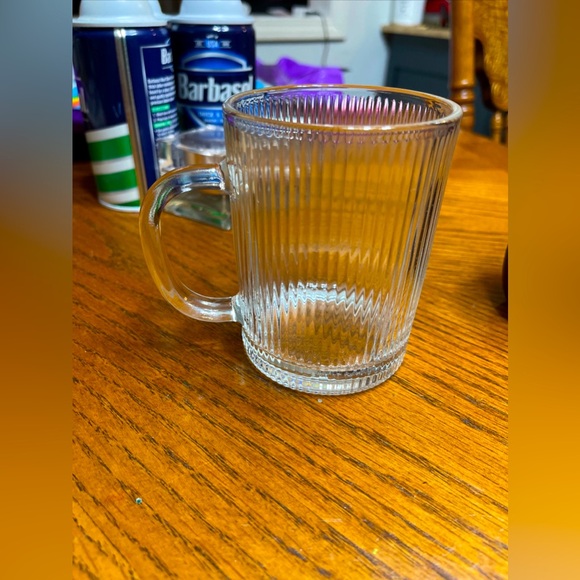 Tipgo Clear Glass Coffee Mugs Set Of 4 With 4 Fabric Rope Style Coasters nice - Picture 5 of 5